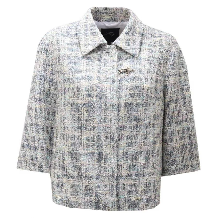 2881AD giacca donna FAY multicolor cotton/linen jacket woman