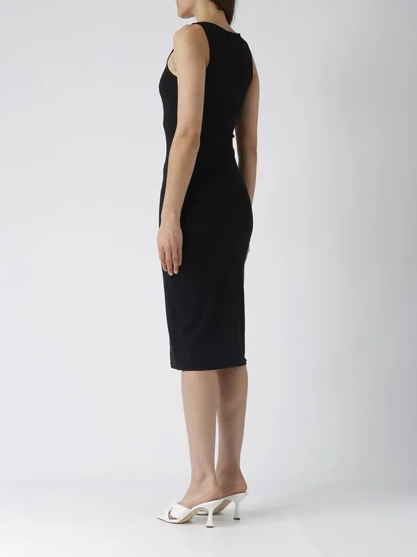 Abito donna Patrizia Pepe in jersey stretch Nero