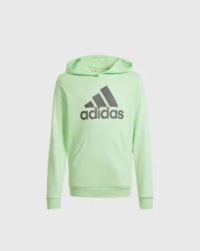 Adidas Felpa con cappuccio Big Logo Essentials Cotton Verde Bambino