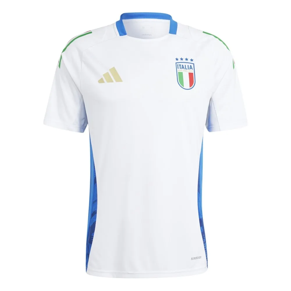 ADIDAS Maglia Calcio Italia Training Bianco Blu Uomo