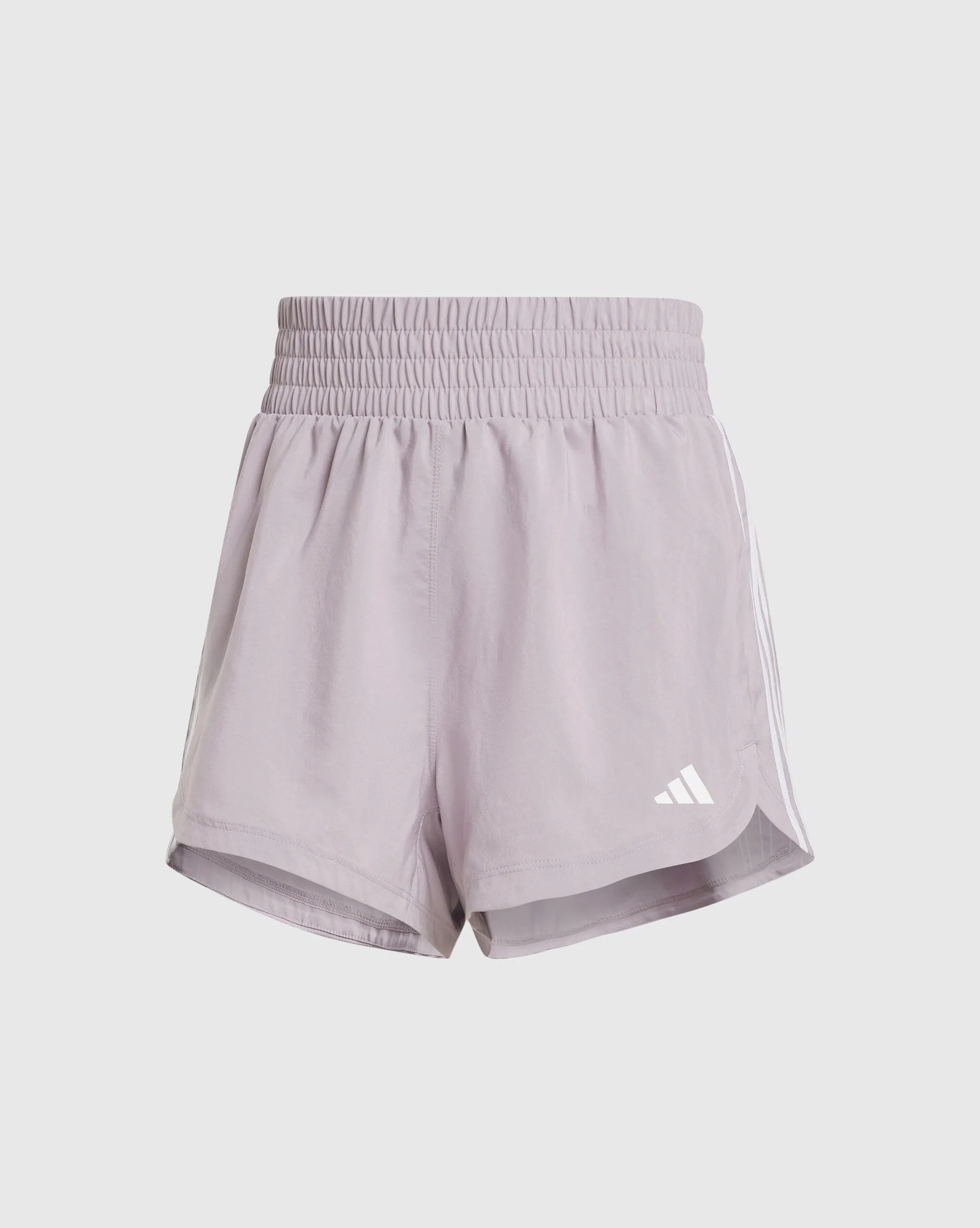 Adidas Pantaloncini Pacer 3-Stripes Woven High-Rise Viola Donna