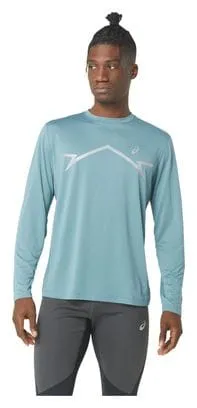 Asics Run Lite-Show Long Sleeve Jersey Blue Uomo