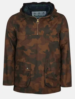 Barbour Wax Camo Smock Jacket Olive Camo