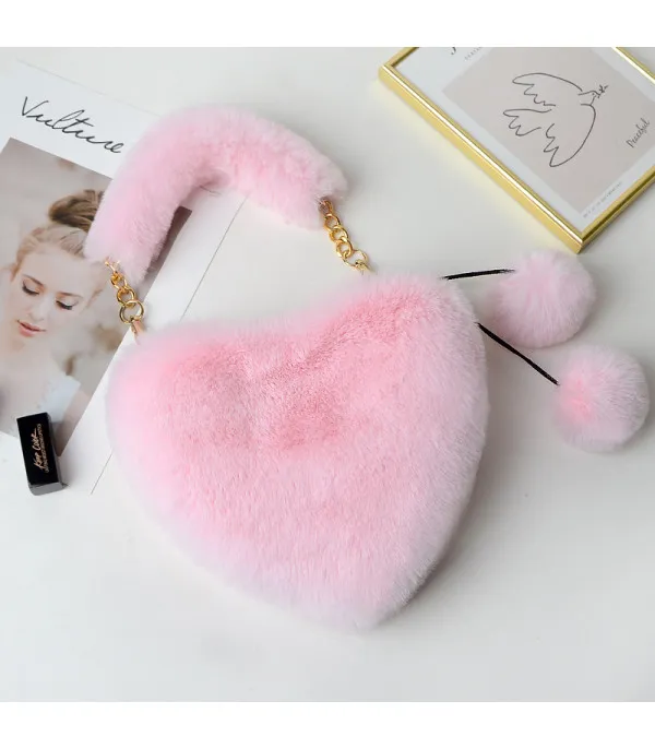 Borsa peluches heart manici