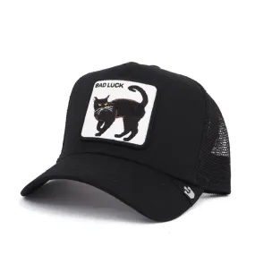 Cappello Da Baseball Bad Luck Cat, Nero