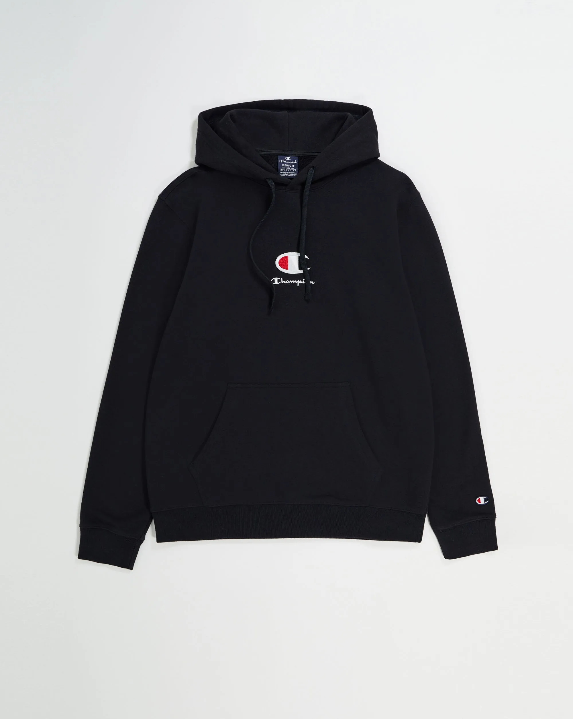 Champion Felpa Con Cappuccio E Nuovo Logo Nero Uomo