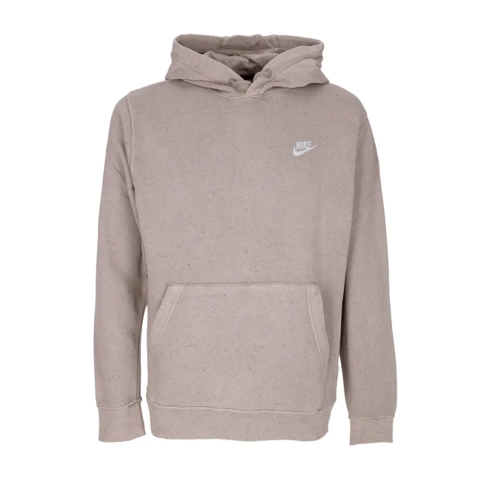 felpa cappuccio uomo club+ revival hoodie OLIVE GREY