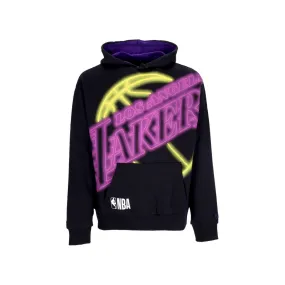 felpa cappuccio uomo nba enlrgd neon po hoodie loslak BLACK/TRUE PURPLE