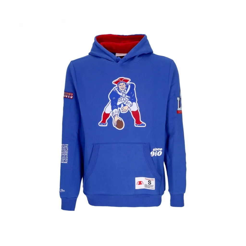 felpa cappuccio uomo nfl team origins fleece hoodie neepat ROYAL