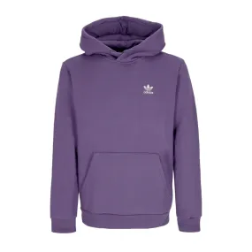 felpa cappuccio uomo trefoil essentials hoodie TECH PURPLE