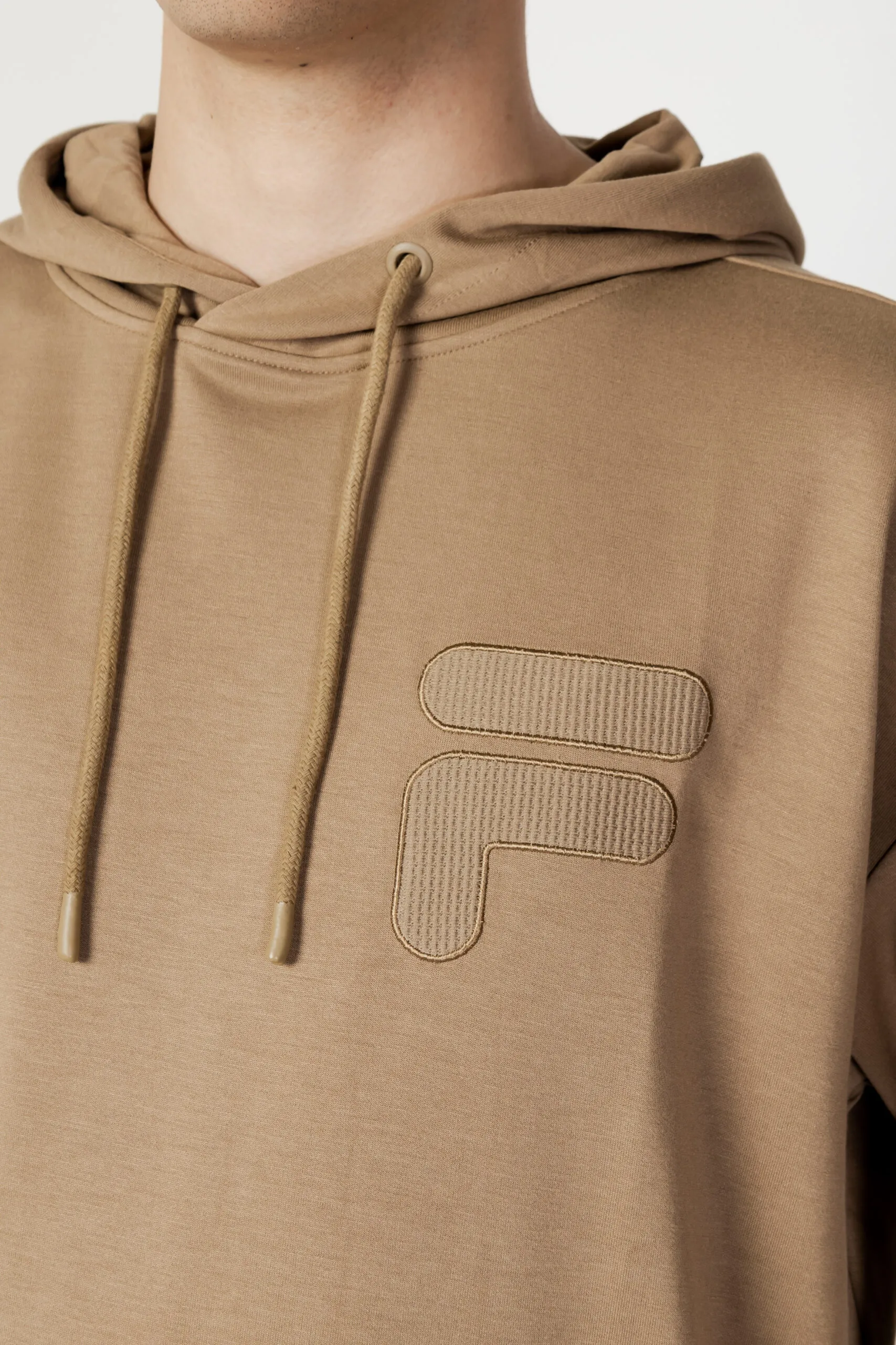 Felpa con cappuccio Fila cuenca oversized hoody Beige scuro