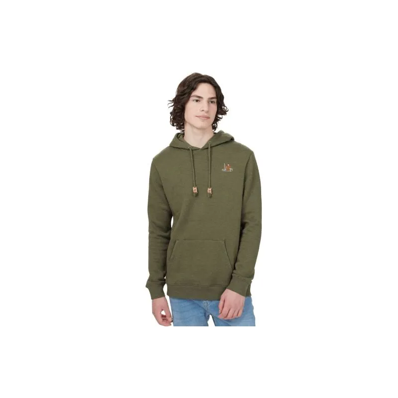 Felpa con cappuccio Tentree SASQUATCH HOODIE (OLIVE NIGHT GREEN HEATHER) uomo