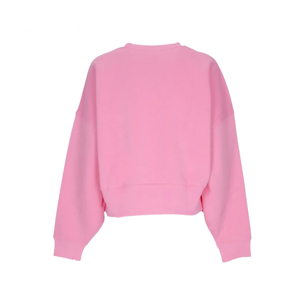 felpa girocollo corta donna adicolor essential sweatshirt BLISS PINK