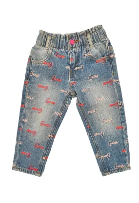 GUESS kids  jeans con elasrico logato