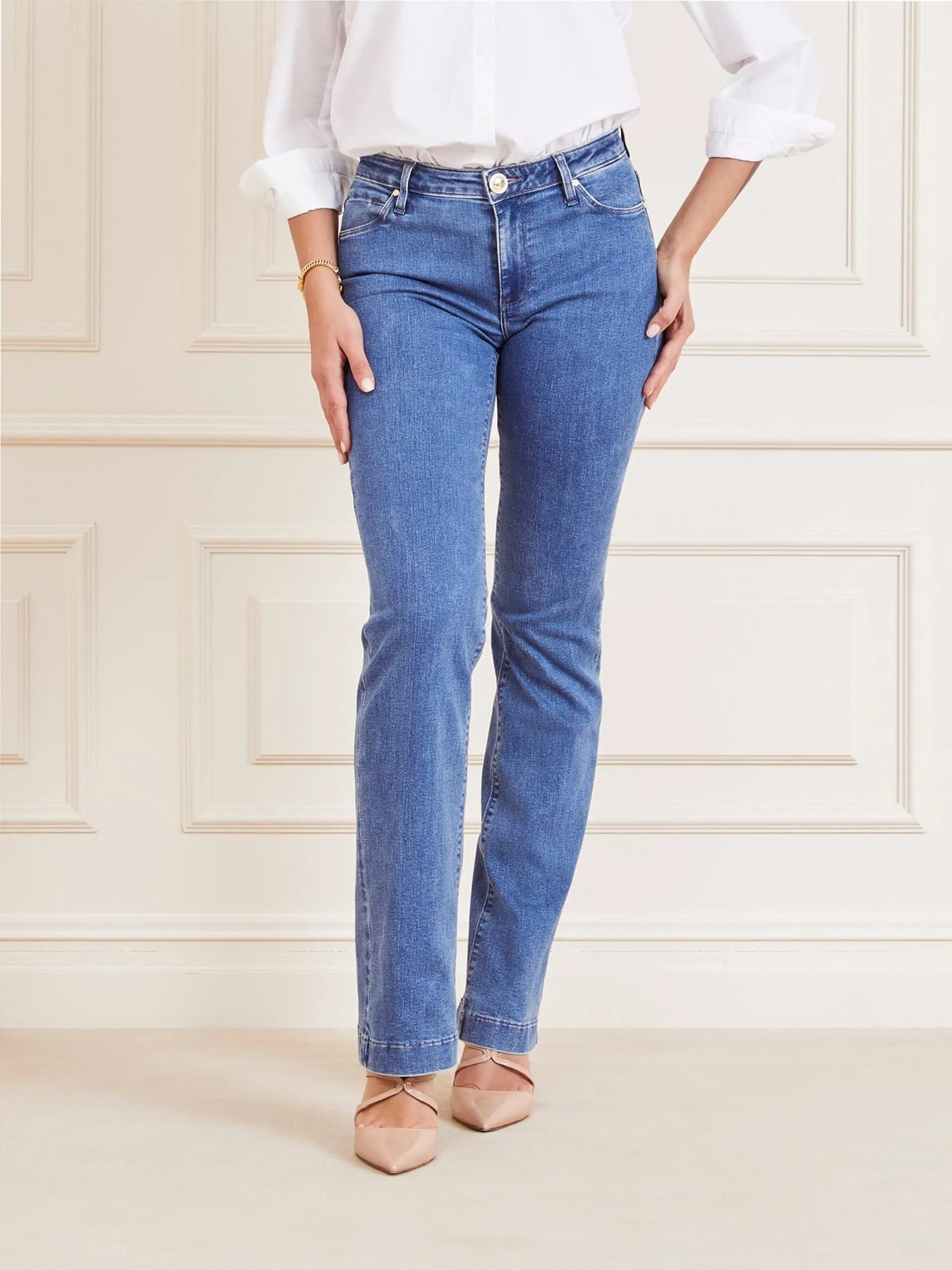 Jeans bootcut a vita media marciano