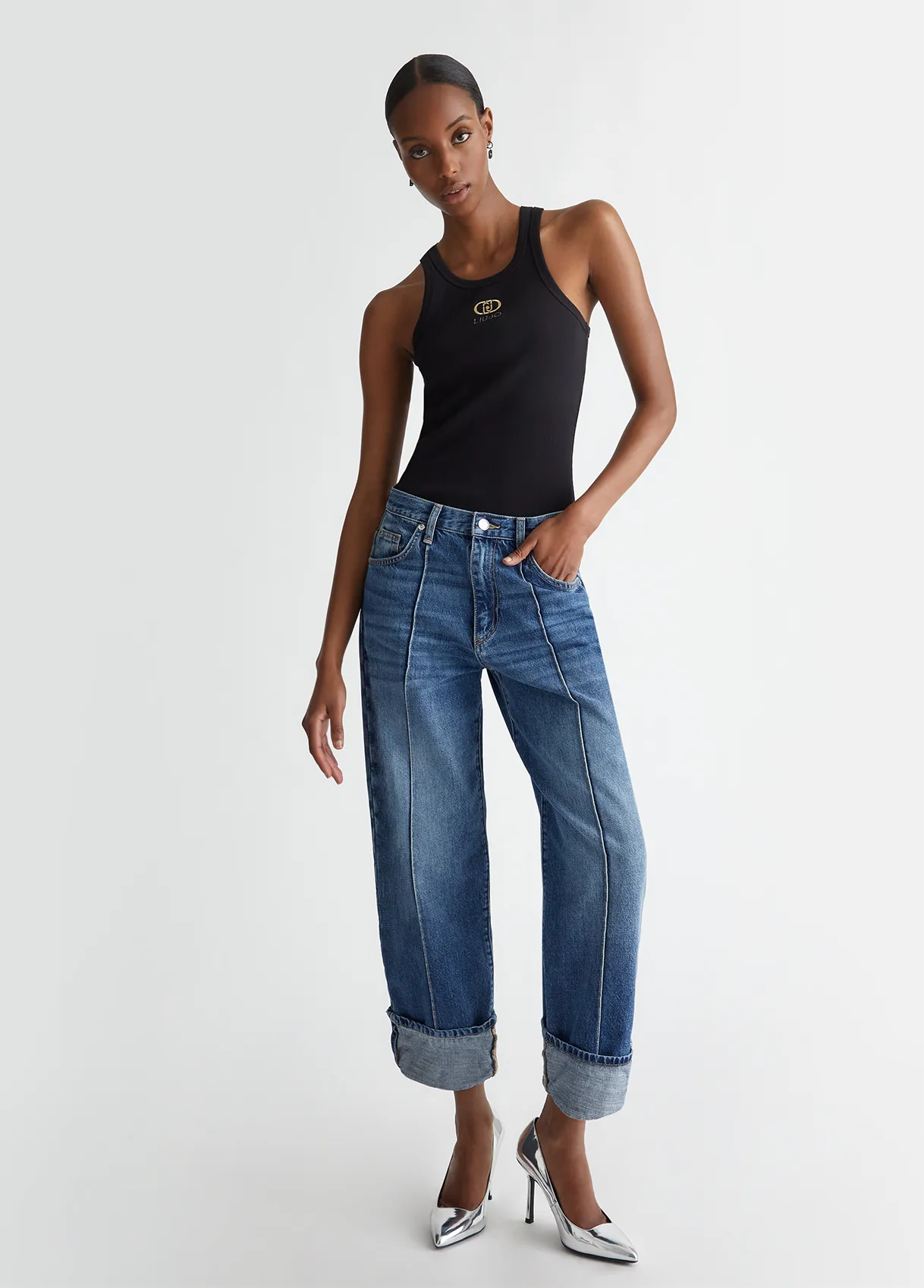 JEANS STRAIGHT CROPPED LIU-JO