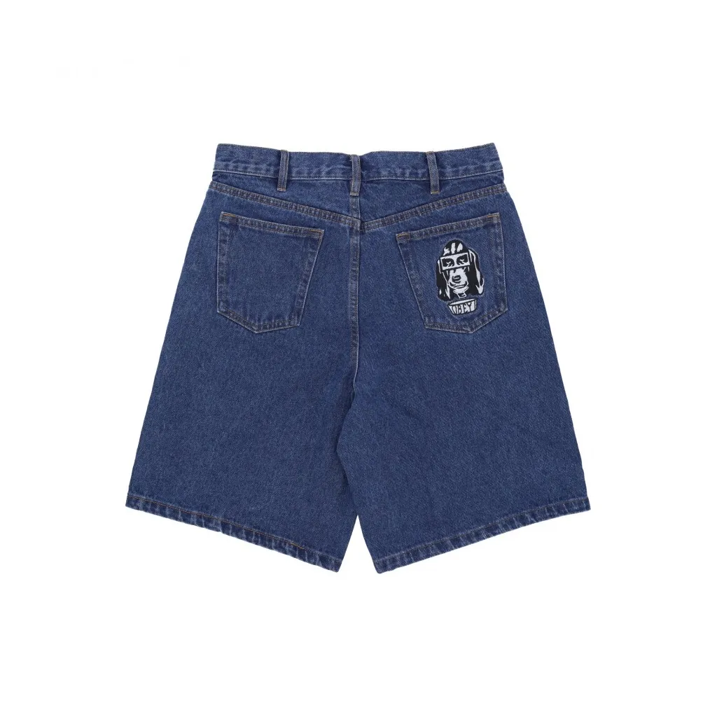 jeans uomo bigwig baggy denim short STONE WASH INDIGO