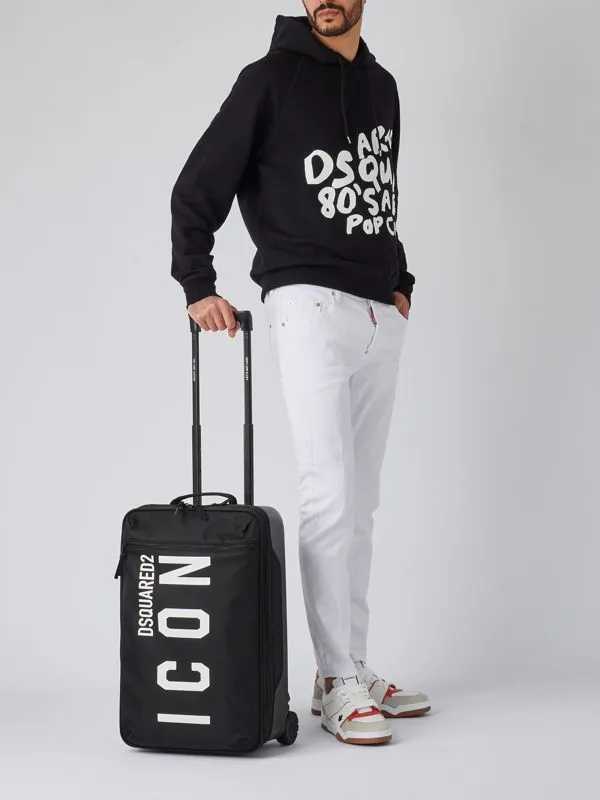 Jeans uomo Dsquared2 Skater in cotone bull Bianco