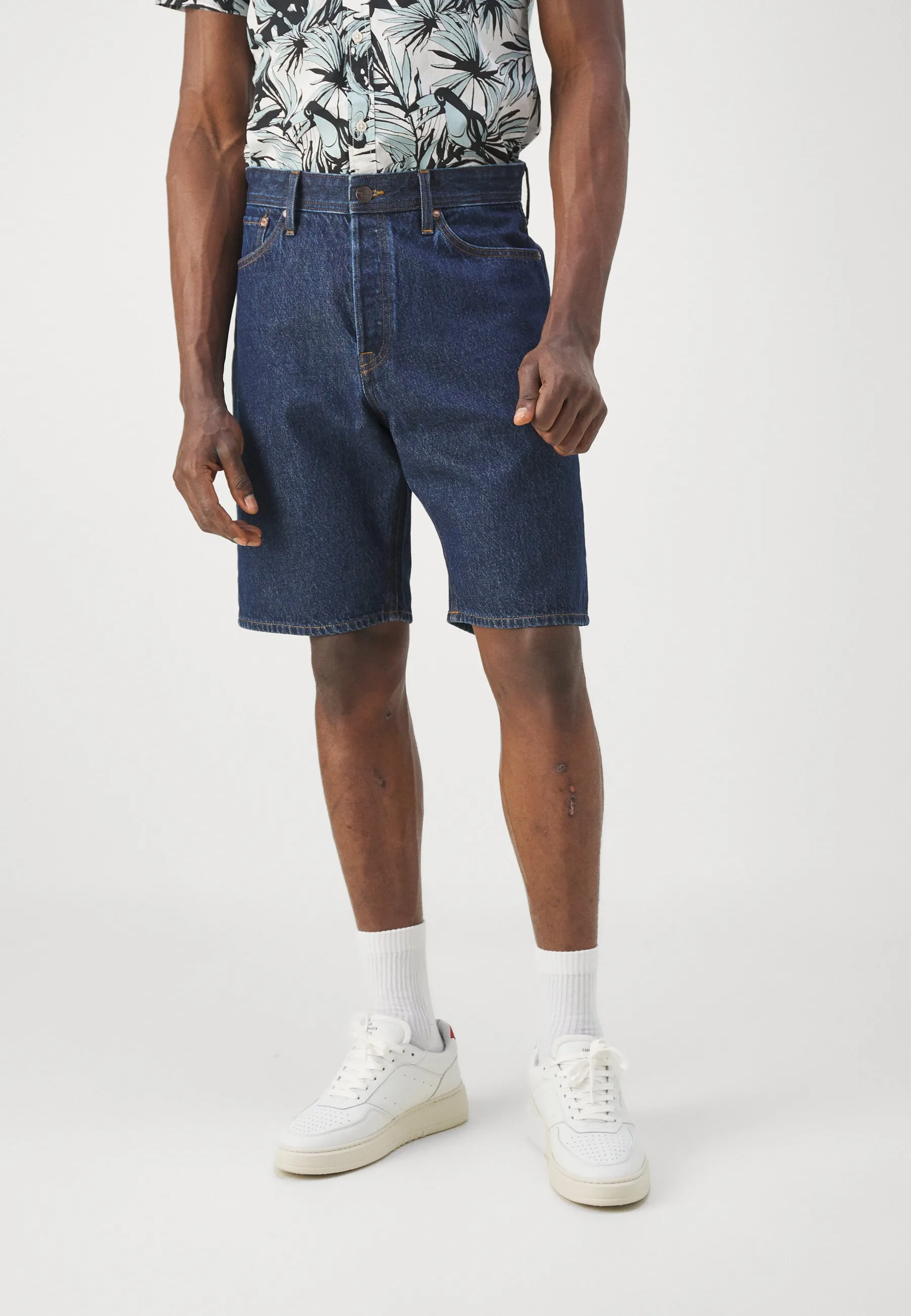 JJIALEX JJORIGINAL DENIM JORTS - Shorts di jeans