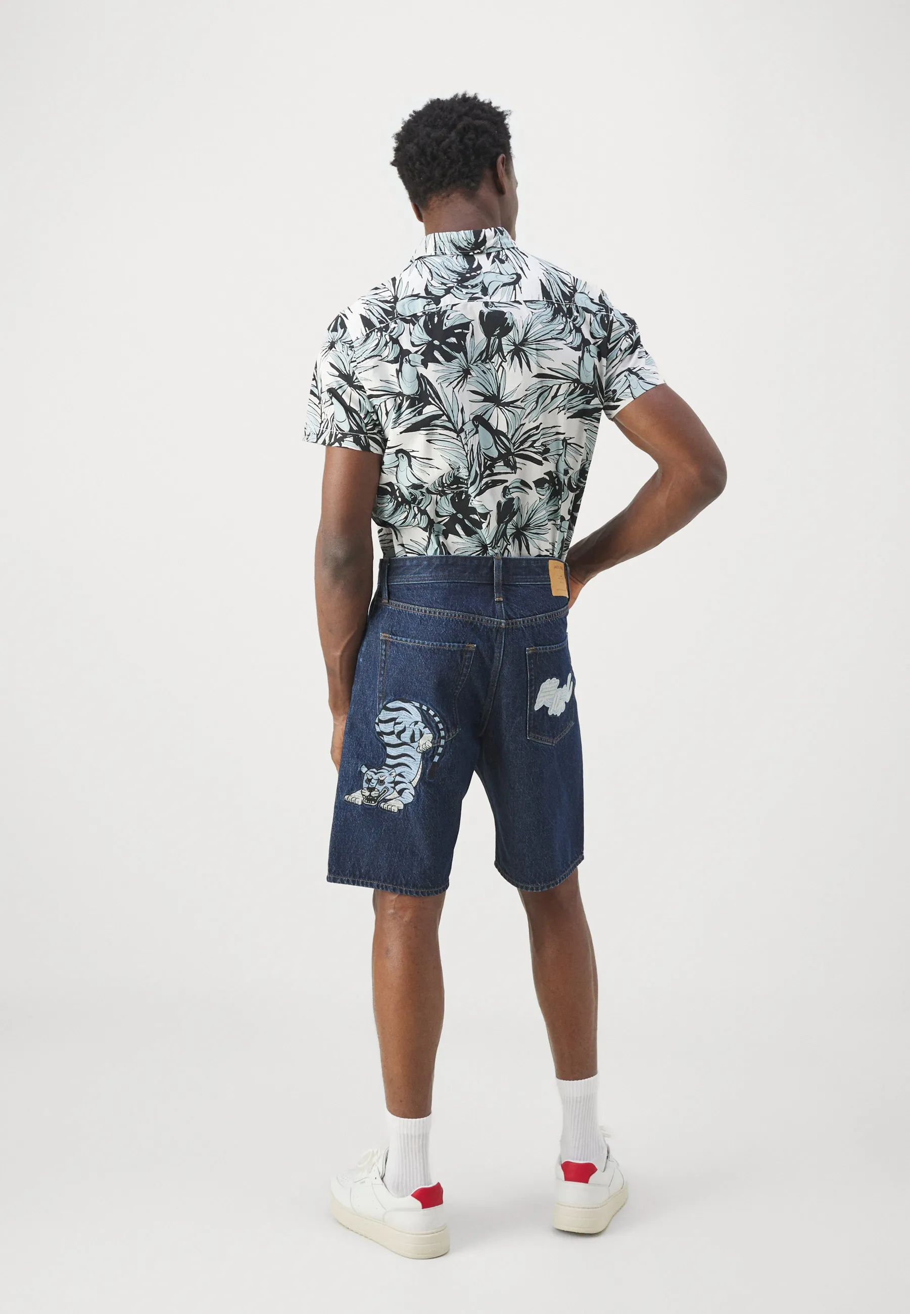 JJIALEX JJORIGINAL DENIM JORTS - Shorts di jeans