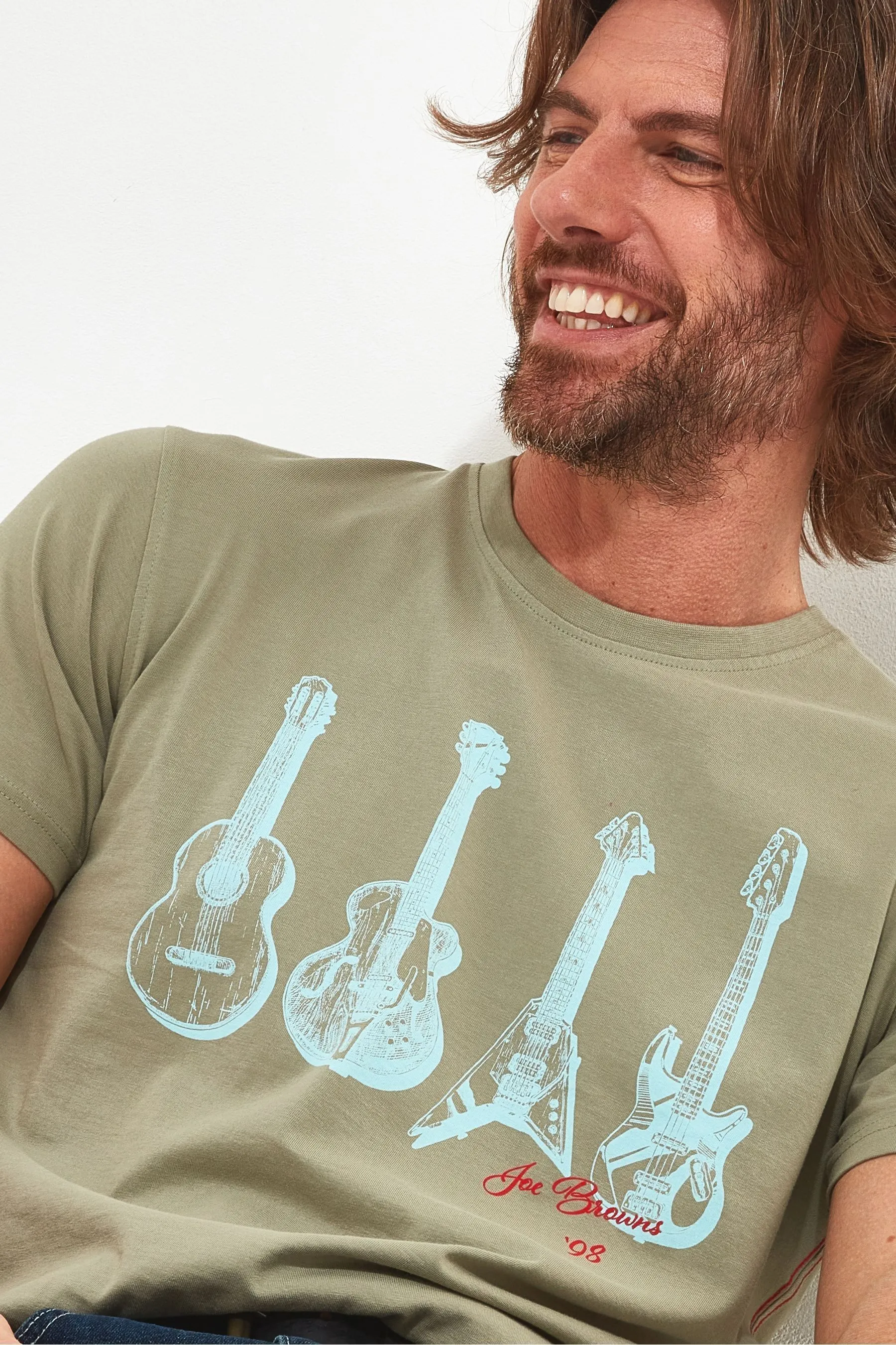 Joe Browns - T-shirt con Manica corta Girocollo e chitarra