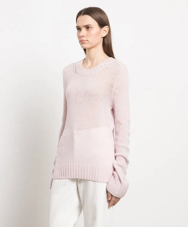 Khaite Maglia MARY JANE in cashmere rosa 8395608K608