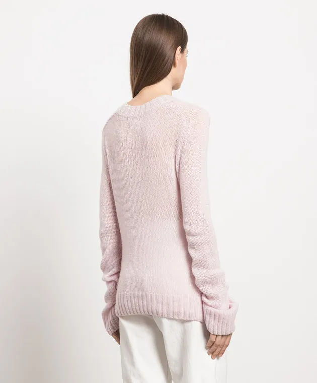 Khaite Maglia MARY JANE in cashmere rosa 8395608K608