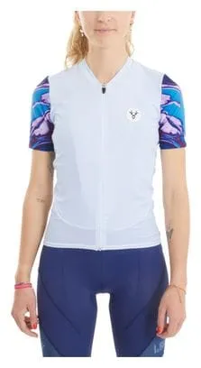 LeBram Ventoux Pétrole Women Short Sleeves Jersey Sky Blue