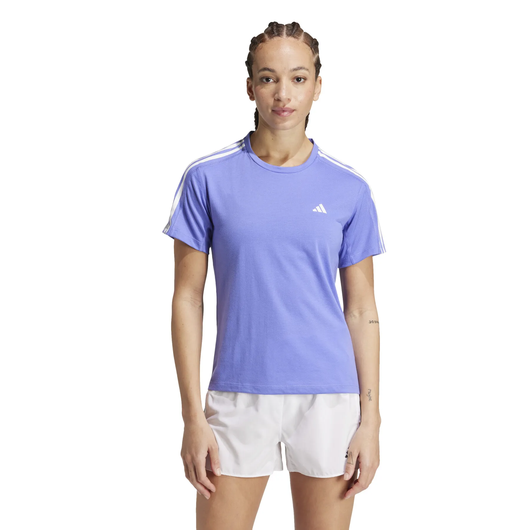 Maglia da donna adidas Own the Run 3-Stripes