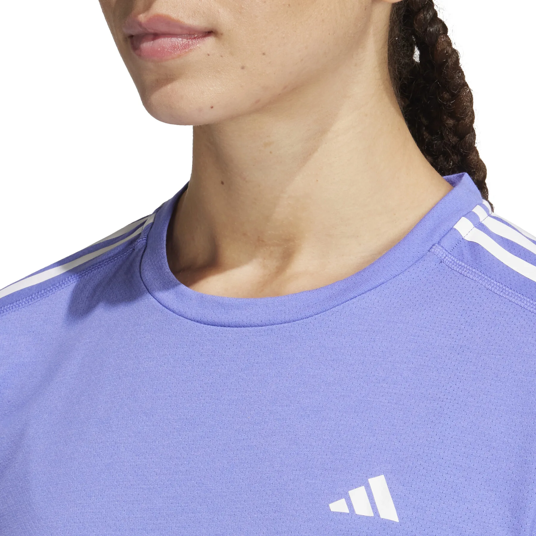 Maglia da donna adidas Own the Run 3-Stripes