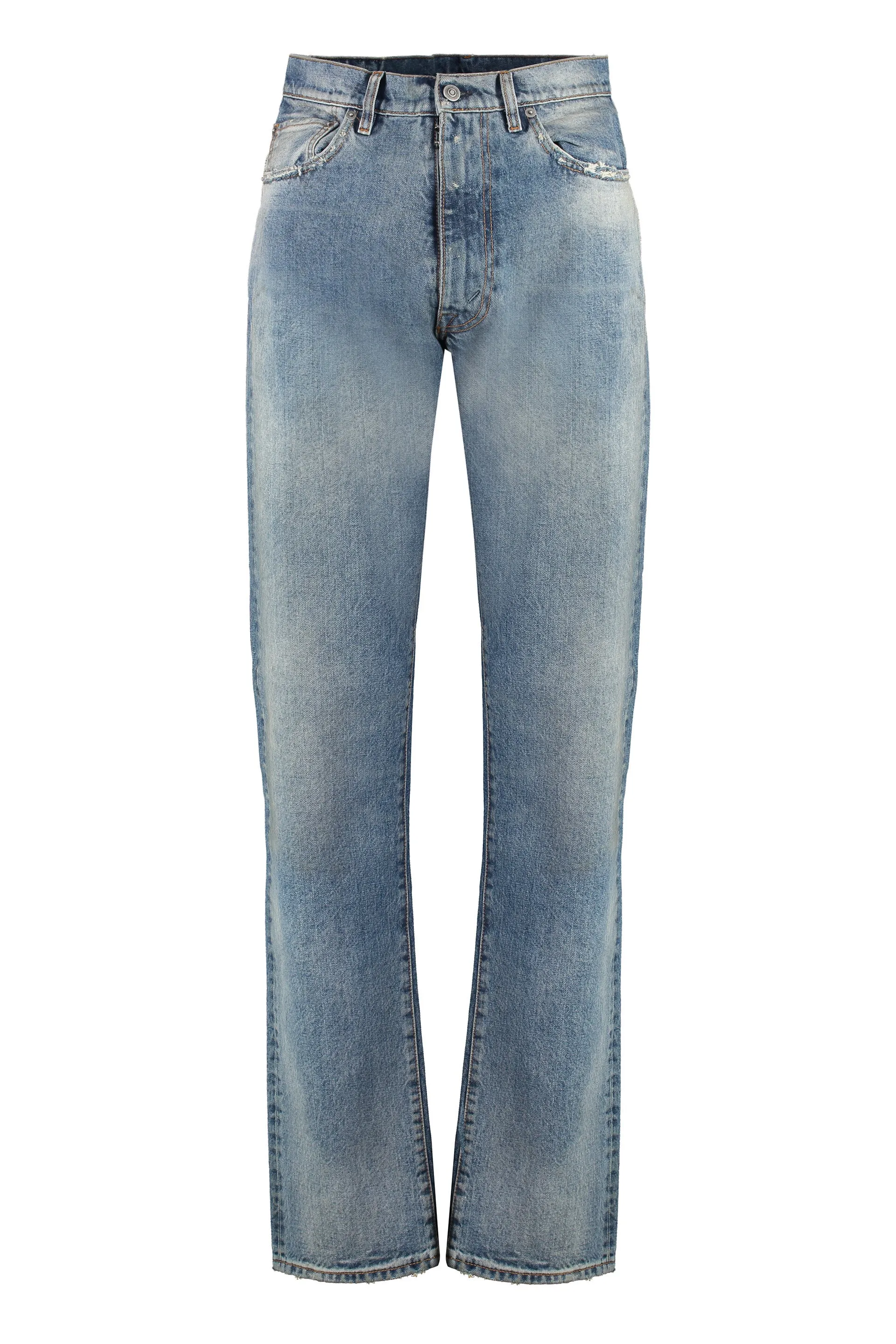 Maison Margiela Jeans straight leg effetto destroyed