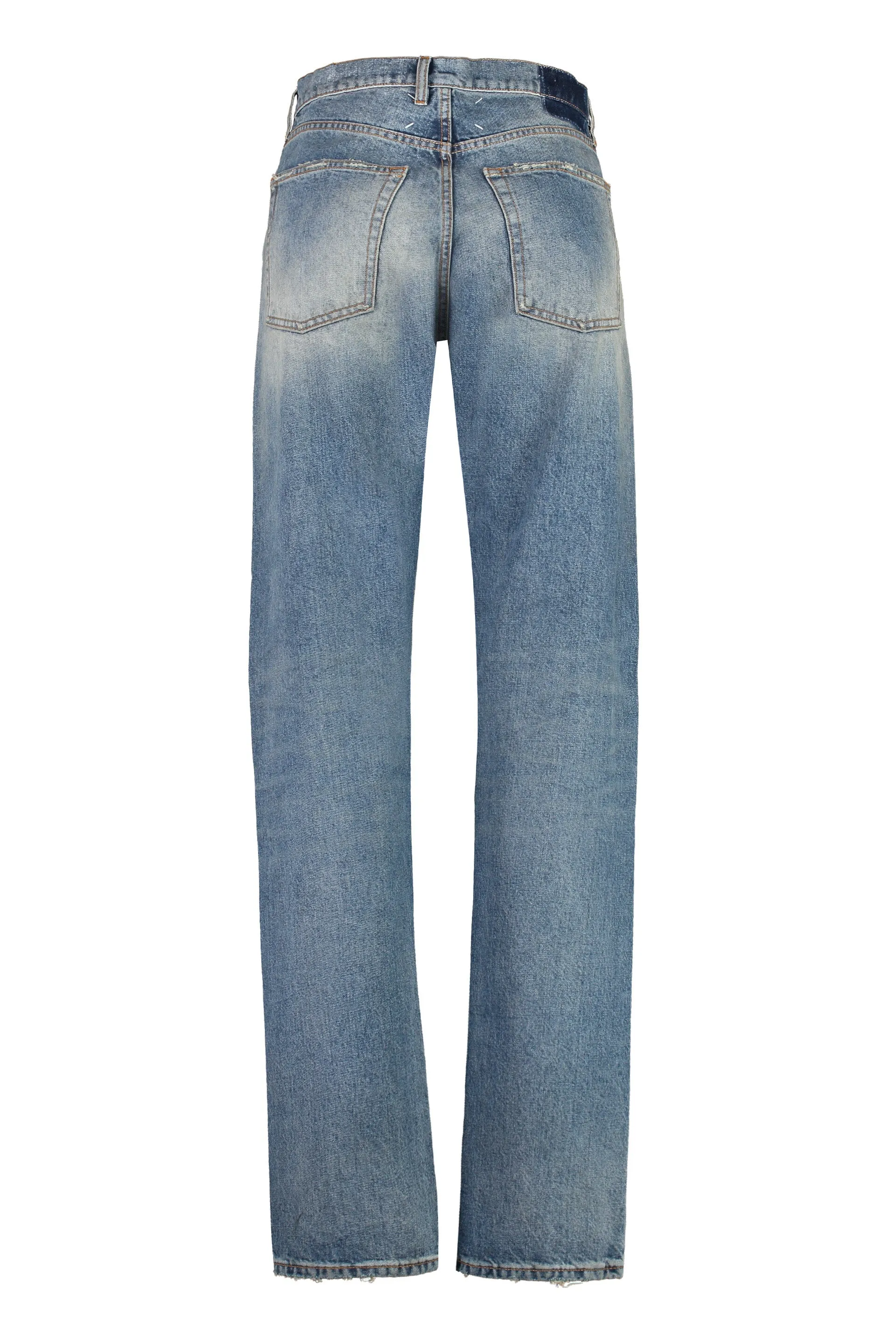 Maison Margiela Jeans straight leg effetto destroyed