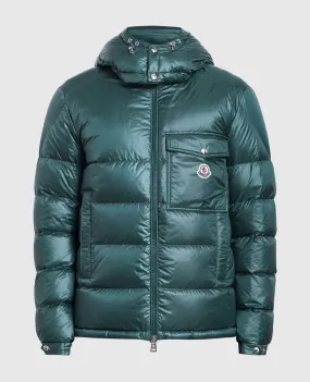 Moncler Piumino con logo Wollaston di colore verde 1A00001595ZZ