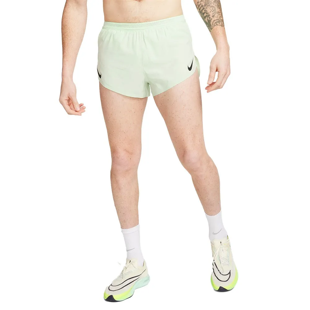 Nike Pantaloncini Running Df Aroswift Vapor Verde Nero Uomo