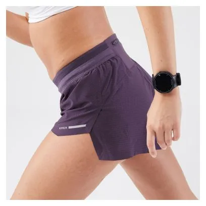 Pantaloncini da corsa Kiprun Run 900 Light Violet Donna