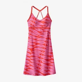 Patagonia Women's Sundown Sally Dress eucalyptus fronds: catalan coral