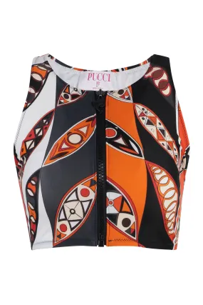 PUCCI Top bikini stampato