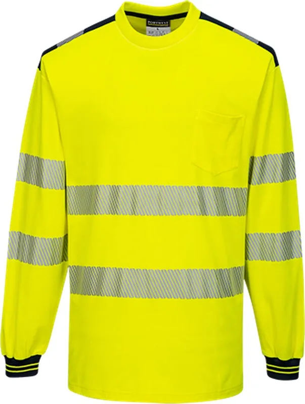 PW3 T-Shirt manica lunga Hi-Vis