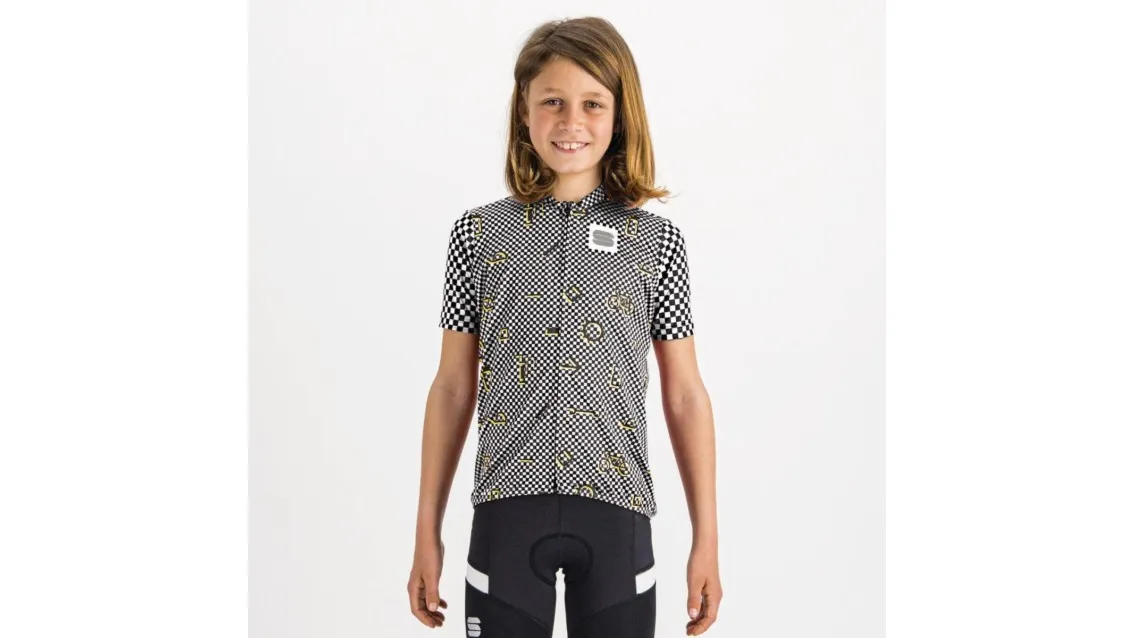 SPORTFUL Maglia Checkmate Kid Black/White Cedar