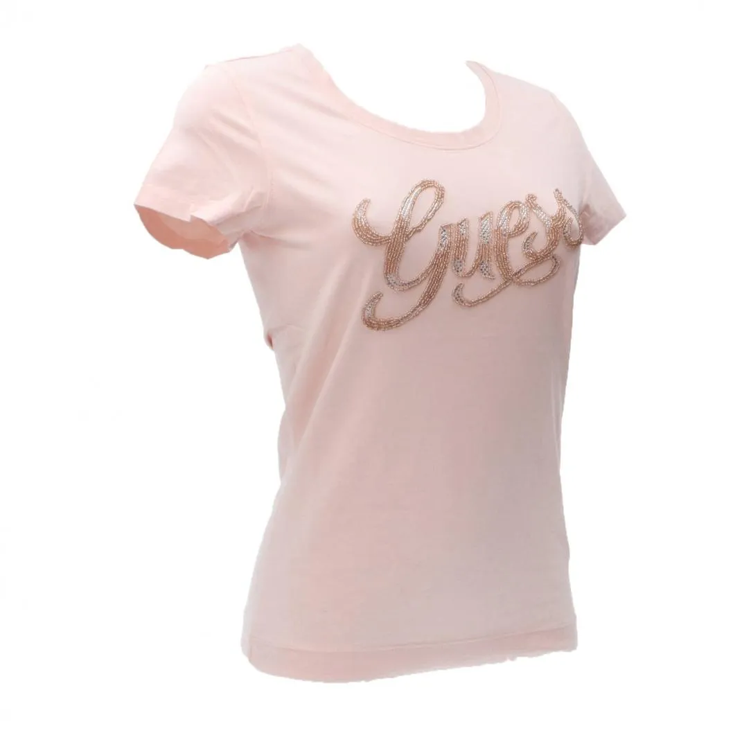 SS RN GUESS SCRIPT TEE Rosa