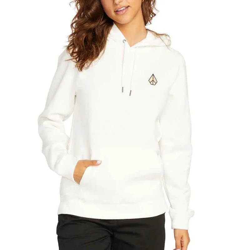 Sweat Volcom Felpa con cappuccio Truly Deal (stella bianca) donna