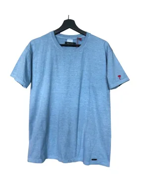 T-shirt Azzurro C/targh + Fiamma Flock