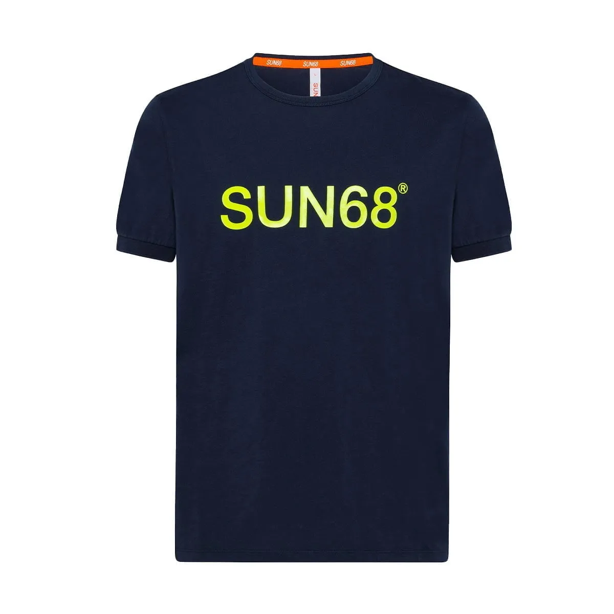 T-Shirt Sun68 Print Fluo