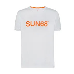 T-Shirt Sun68 Print Fluo