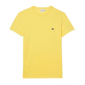 T-shirt Uomo Lacoste Girocollo Giallo