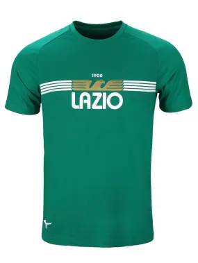 T-shirt Uomo verde con stampa S.S. Lazio