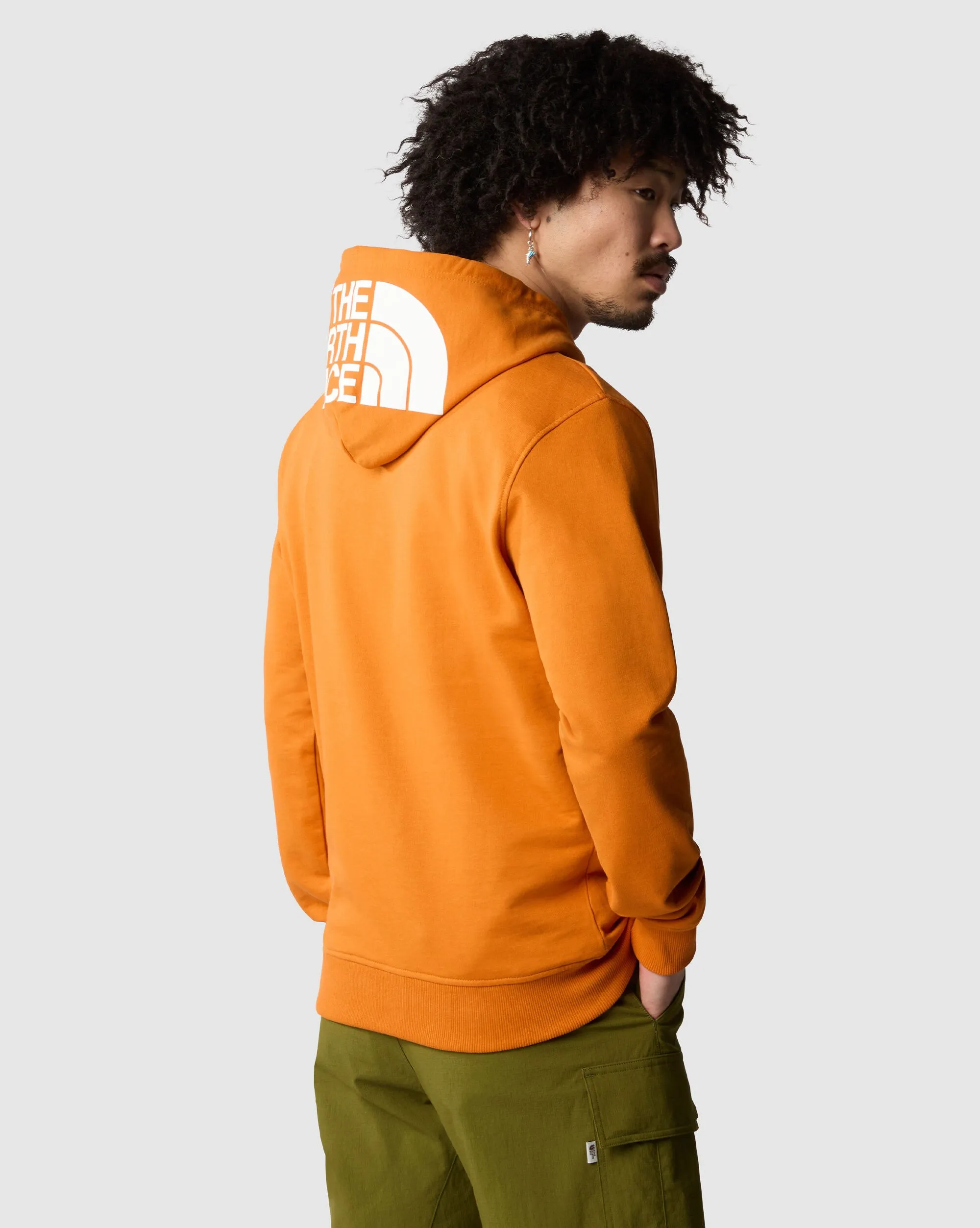 The North Face Felpa Con Cappuccio Drew Peak Mini Logo Arancio Uomo