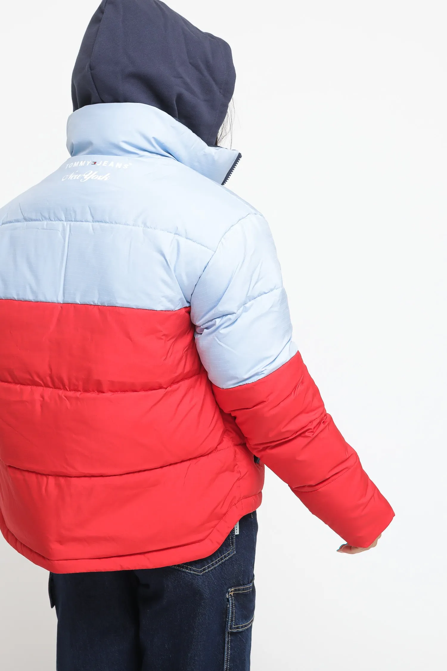 Tjw Archive Modern Puffer Jacket - Deep Crimson Multi