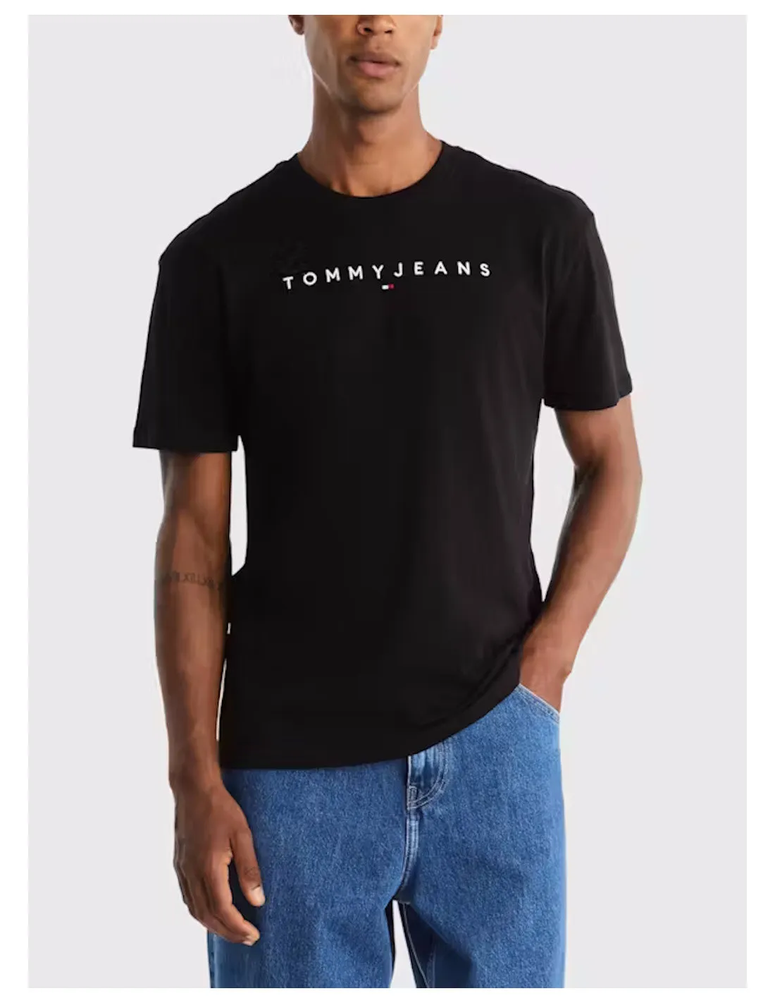 TOMMY JEANS T-SHIRT UOMO REG LINEAR LOGO