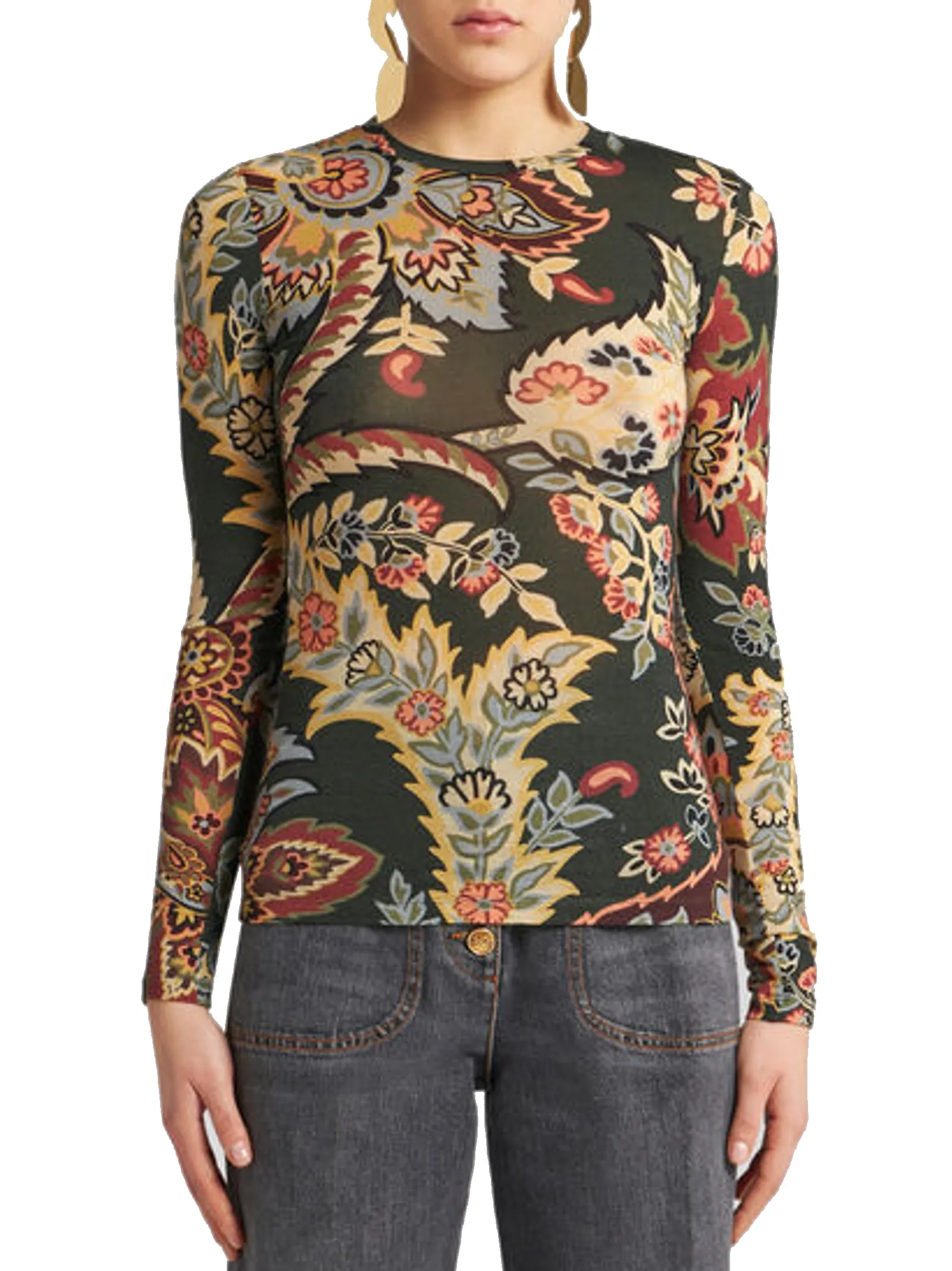 TOP PAISLEY IN JERSEY  ETRO  DONNA WRJB001199IAB02X0892